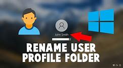 How to Change the Name of a User Profile Folder In Windows 10