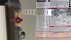 hooking up a flared flexible gas connector to a water heater. I know, not code in NY #plumber | Chris Daley
