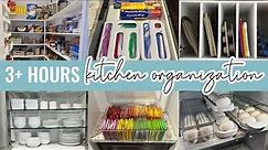 3+ HOURS OF KITCHEN ORGANIZATION // Ultimate Kitchen Organization Motivation + Pantry & Fridge