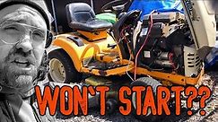 Cub Cadet lawn tractor won't start - Electrical Fix
