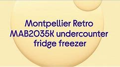 Montpellier Retro MAB2035K Undercounter Fridge Freezer - Black - Quick Look