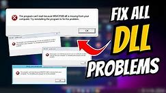 100% Solved! How to Fix All DLL Files Missing Error In Windows with 4DDIG DLL Fixer