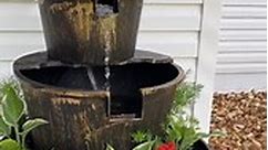 Diy outdoor fountain water fountain | Diy garden fountains, Fountains backyard, Garden projects