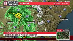 Tornado Warning issued for three Georgia counties