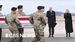 Biden attends dignified transfer of 3 U.S. troops killed in drone attack in Jordan | full video