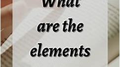 What are the elements in ISBN?