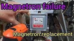 Microwave oven repair. Magnetron replacement