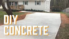 DIY Cement Driveway