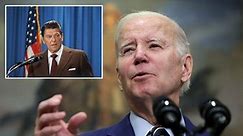 Biden whispers Reagan was ‘wacko liberal guy’ while pushing for tax hikes