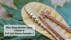 Wire Wrap Master Class Lesson 6: Coiling and Weaving Sampler 1