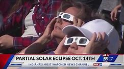 Partial solar eclipses will be visible in Central Indiana skies in October, April