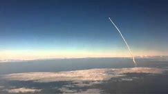 Space Shuttle Launch: Viewed From an Airplane