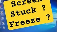 Laptop Screen Freeze or Stuck or Hang #speedupwindows #laptoprepair