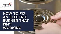 How to Fix an Electric Burner that Is Not Working | DIY Repair | AHS