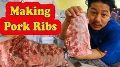 Making yummy Pork ribs with BBQ sauce at home