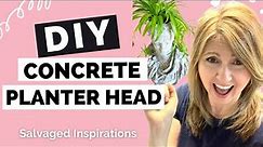 DIY Concrete Planter Head