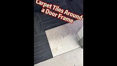 How to Cut Carpet Tiles Around a Door Frame Step by Step