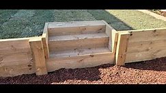 Timber Retaining Wall - landscape timber ideas - wood retaining wall - retaining walls garden