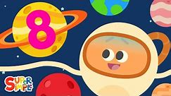 8 Little Planets | Counting Song With The Bumble Nums! | Super Simple Songs