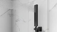 CRANACH Double Handles 3-Spray 10 in. Wall Mount Shower Head Tub and Shower Faucet 2.5 GPM in Brushed Gold(Valve Included) SRM6603GNI-B10BL