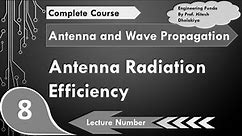 Antenna Radiation Efficiency, Antenna Parameters in Antennas & Wave Propagation by Engineering Funda