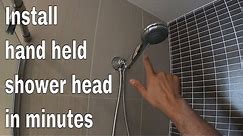How to install hand held shower head