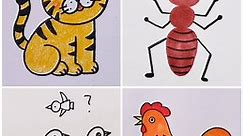 Cute Animal Drawings Tutorial for Beginners and Kids