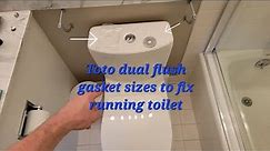 How to fix a toto dual flush toilet that's running. Part linked below #toto #toilet #handyman