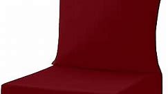 LOVTEX Outdoor Deep Seat Cushion Set, Water Resistant Outdoor Chair Cushions 24 x 24, Patio Chair Cushions for Outdoor Furniture (Deep Seat & Back Cushion), Dark Red