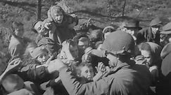 Rare footage shows U.S. soldiers liberating Holocaust survivors in World War II