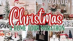 CHRISTMAS HOME TOURS!! 4 Home Tour Marathon!