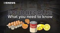 Why is food recalled?