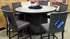Agio Conway High Dining Set w/Fire Table at Costco! | Frugal Hotspot