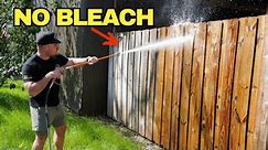 How To Pressure Wash A Wood Fence (No Bleach)