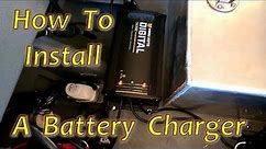 Installing an Onboard Battery Charger in a Boat