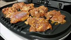 Grilled Chicken Thighs with Bbq sauce | Indoor Cooking on a George Foreman Grill
