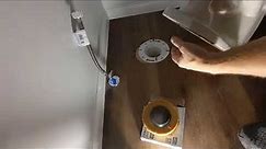 How to Install a Toilet with a Wax Ring (Set a toilet, bolts, flange, wax ring, water line, caulk)