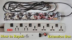Extension Box (or) Cord - Repair | Replace a switch & plug | Self work