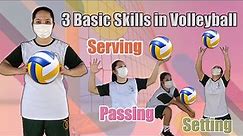 3 Basic Skills in Volleyball