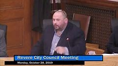 A Revere city councilor threatened to 'beat the s*** out of' one of his critics during a meeting