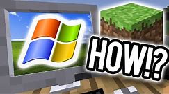 Run Windows XP in MINECRAFT?! - MC VM Computers Demo