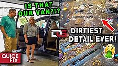 Deep Cleaning The NASTIEST Vehicle I've Ever Seen! | Insane 18 Hour Detail | Quick Fix