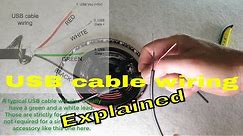 How to hard wire a usb cable, splice it and extend it