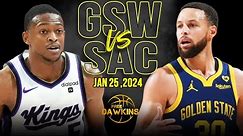 Golden State Warriors vs Sacramento Kings Full Game Highlights | January 25, 2024 | FreeDawkins