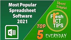 Top 5 Best Spreadsheet Software 2021