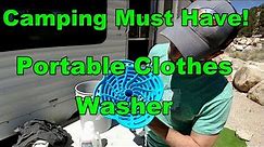 Cheap Portable Clothes Washer - Camping Must Have!