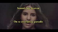 MARINA KAYE "Sounds like heaven" - Lyrics - traduction français)