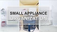 SMALL APPLIANCE STORAGE AND ORGANIZATION: Ideas to help eliminate counter clutter
