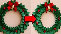 DIY Christmas Wreath From Paper (Fun & Easy!)