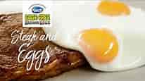 Cage-Free Brown Eggs Recipes: Steak and Eggs